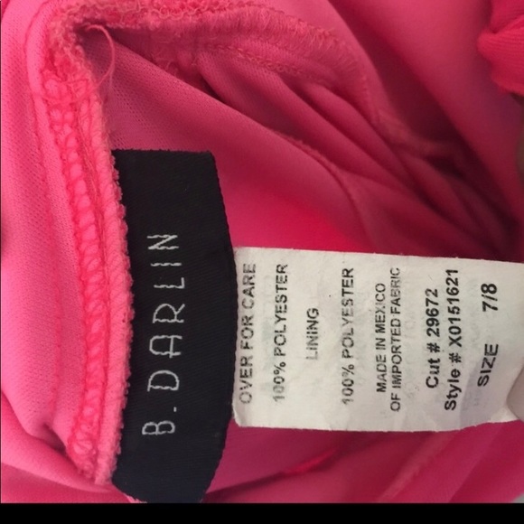 B Darlin |  Hot Pink Cutout Dress - Picture 4 of 4